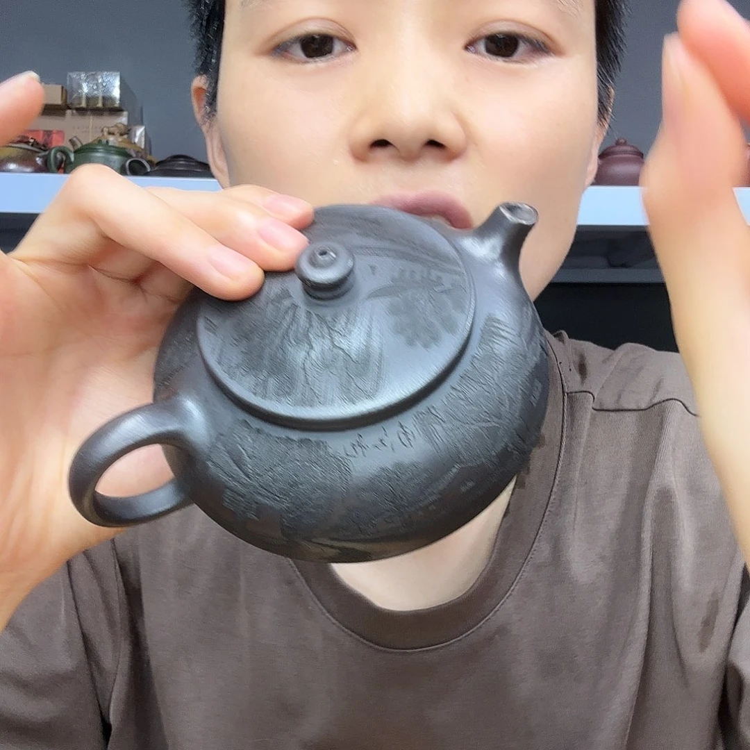茶壶紫砂民间手艺人全手工制作