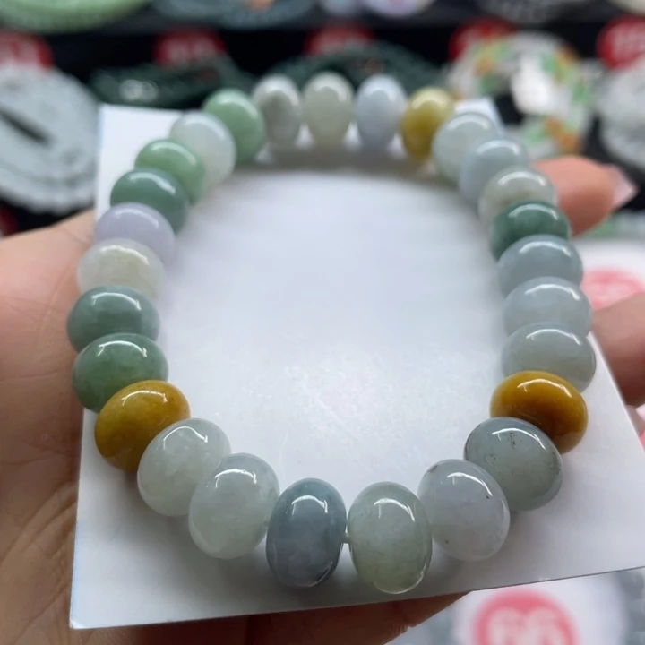 未镶嵌手链翡翠卡10.7清货有纹