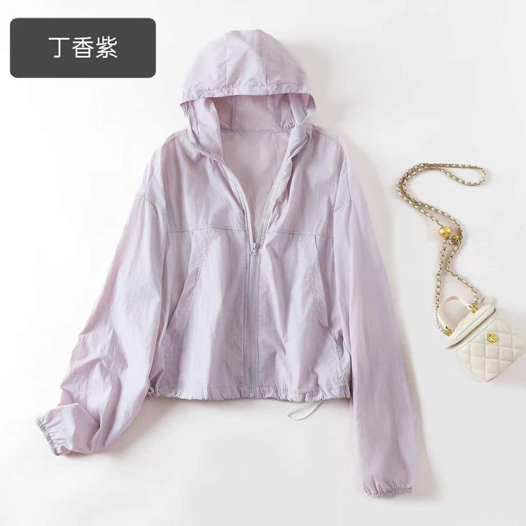 2025防晒衣女夏季薄款连帽宽松韩系速干上衣防晒开衫百搭外套