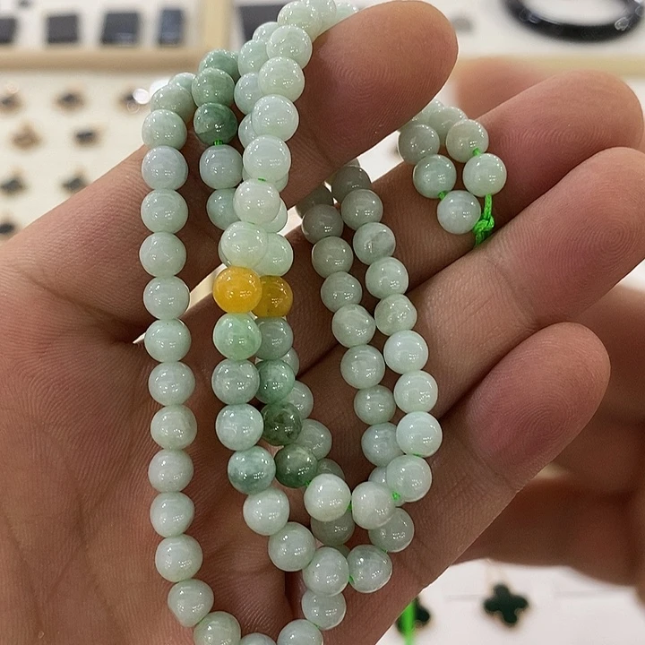 未镶嵌手串翡翠紫*缅甸A翡翠