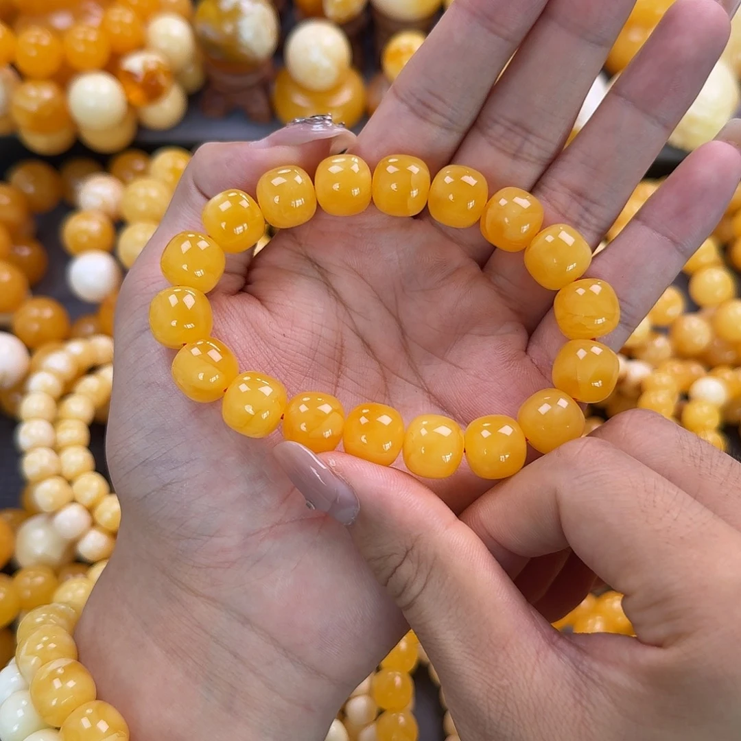 蜜蜡未镶嵌珠宝奇石同料13mm