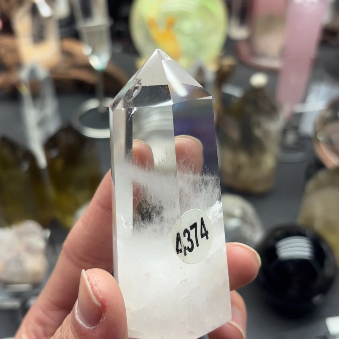 水晶摆件未镶嵌尖损 介意勿拍