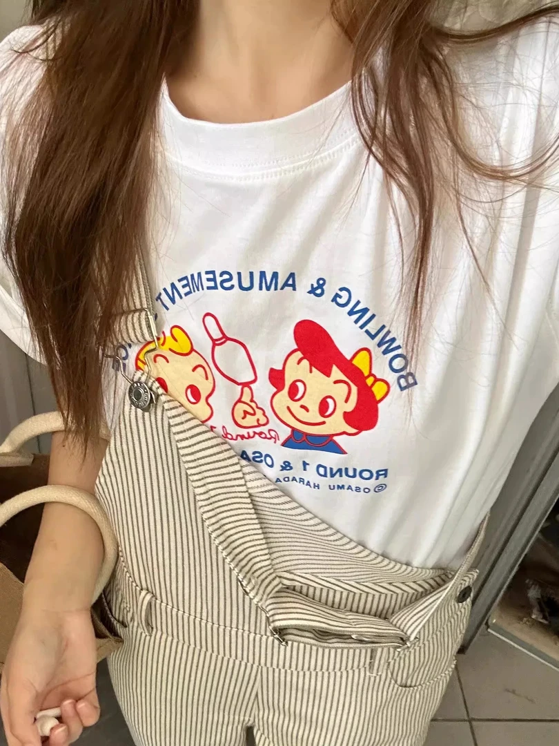韩系慵懒2025夏装新品t恤（图片款）