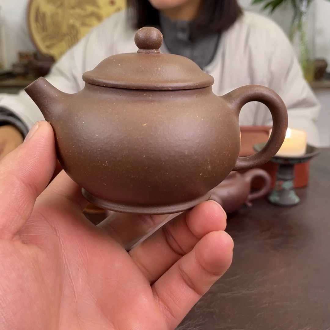 紫砂茶壶潘壶 段泥