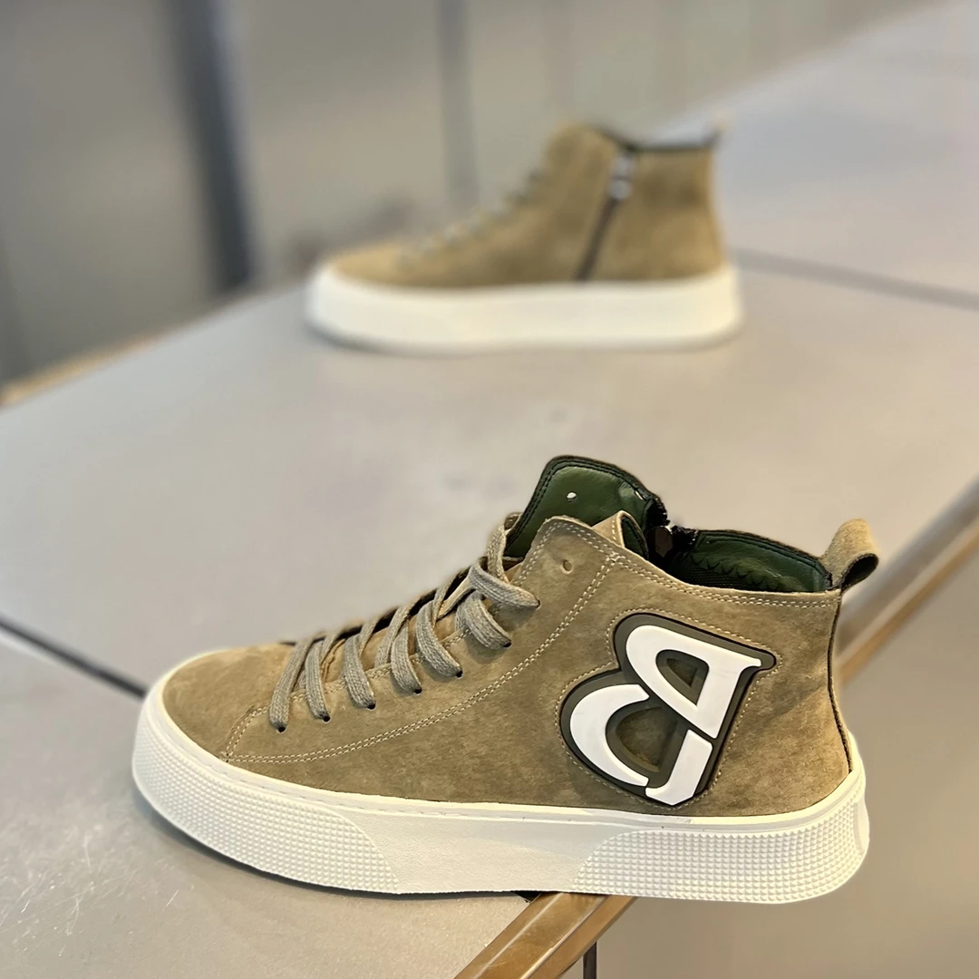 网红秋季男鞋2025年新款韩版反毛皮高帮板鞋舒适简约日常款阿甘鞋