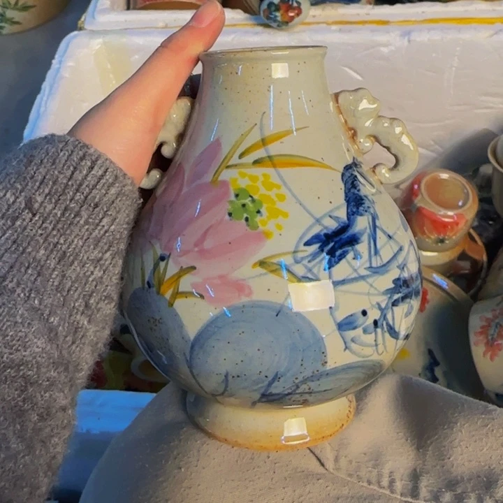 瓷片景德镇陶瓷手工手绘特价不返场