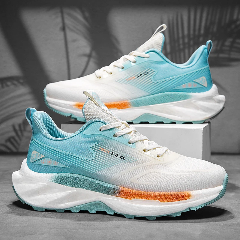 运动鞋夏季新款轻便软底网面透气休闲跑步鞋初中13-16岁男跑步鞋