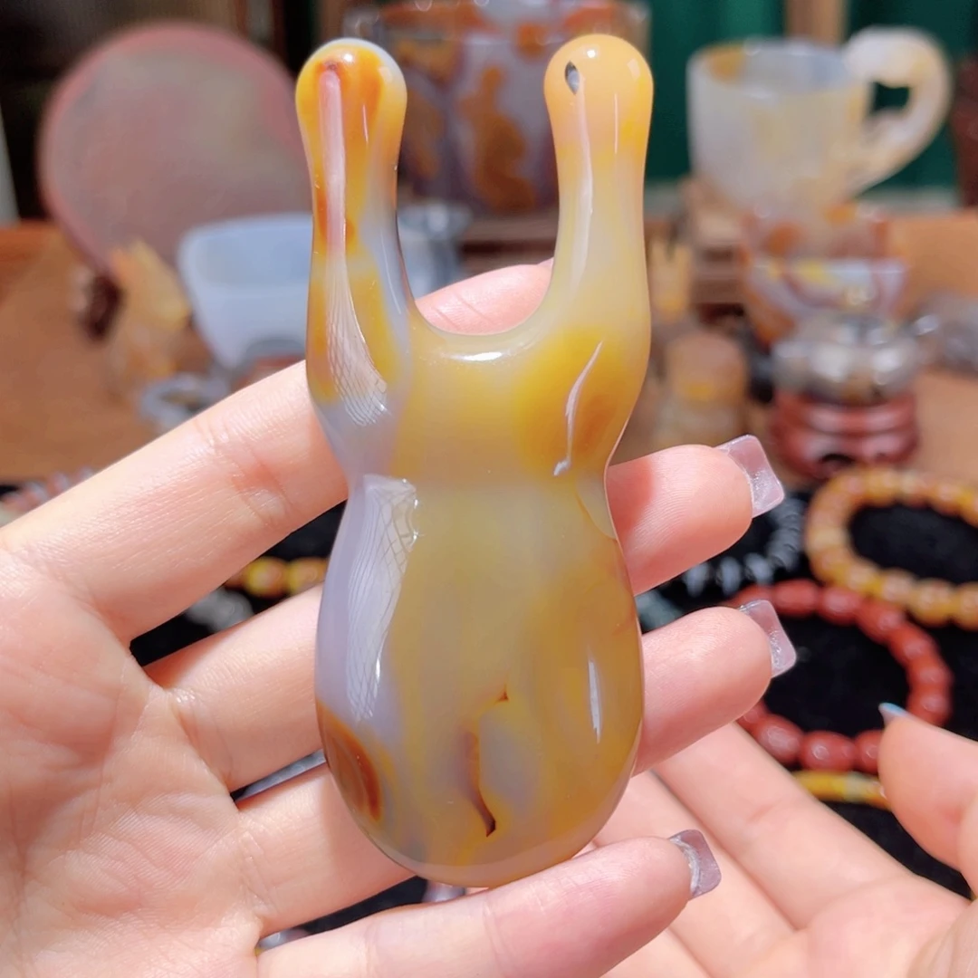 玛瑙/玉髓未镶嵌鼻刮