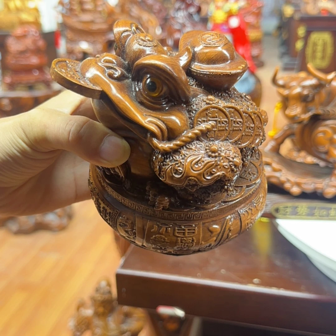 木小金蝉高10cm宽12cm不旋转