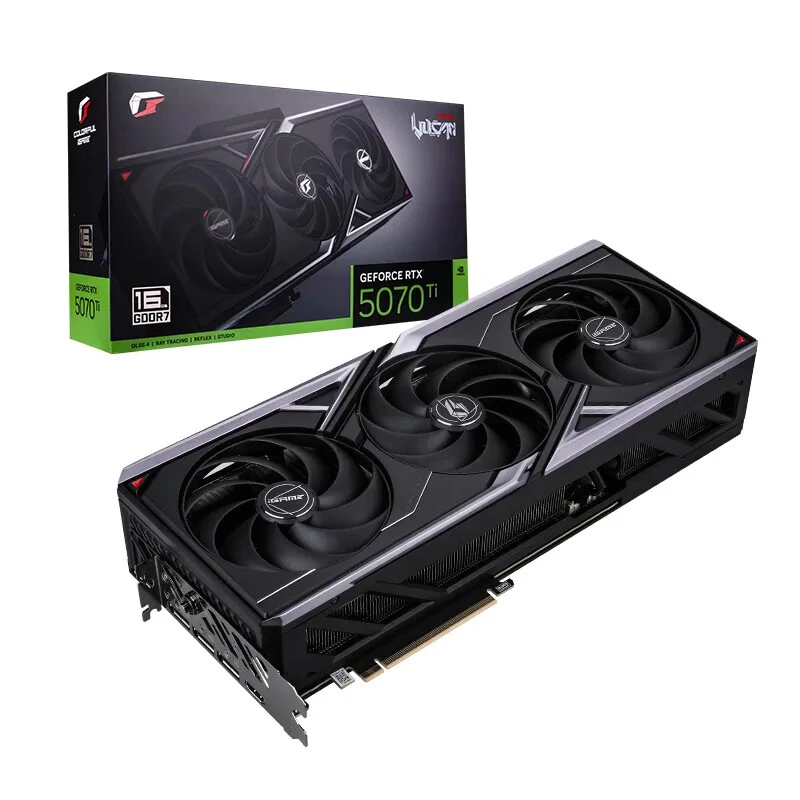 七彩虹RTX5070TI火神 16G AI设计剪辑游戏专业黑神话吃鸡电竞显卡