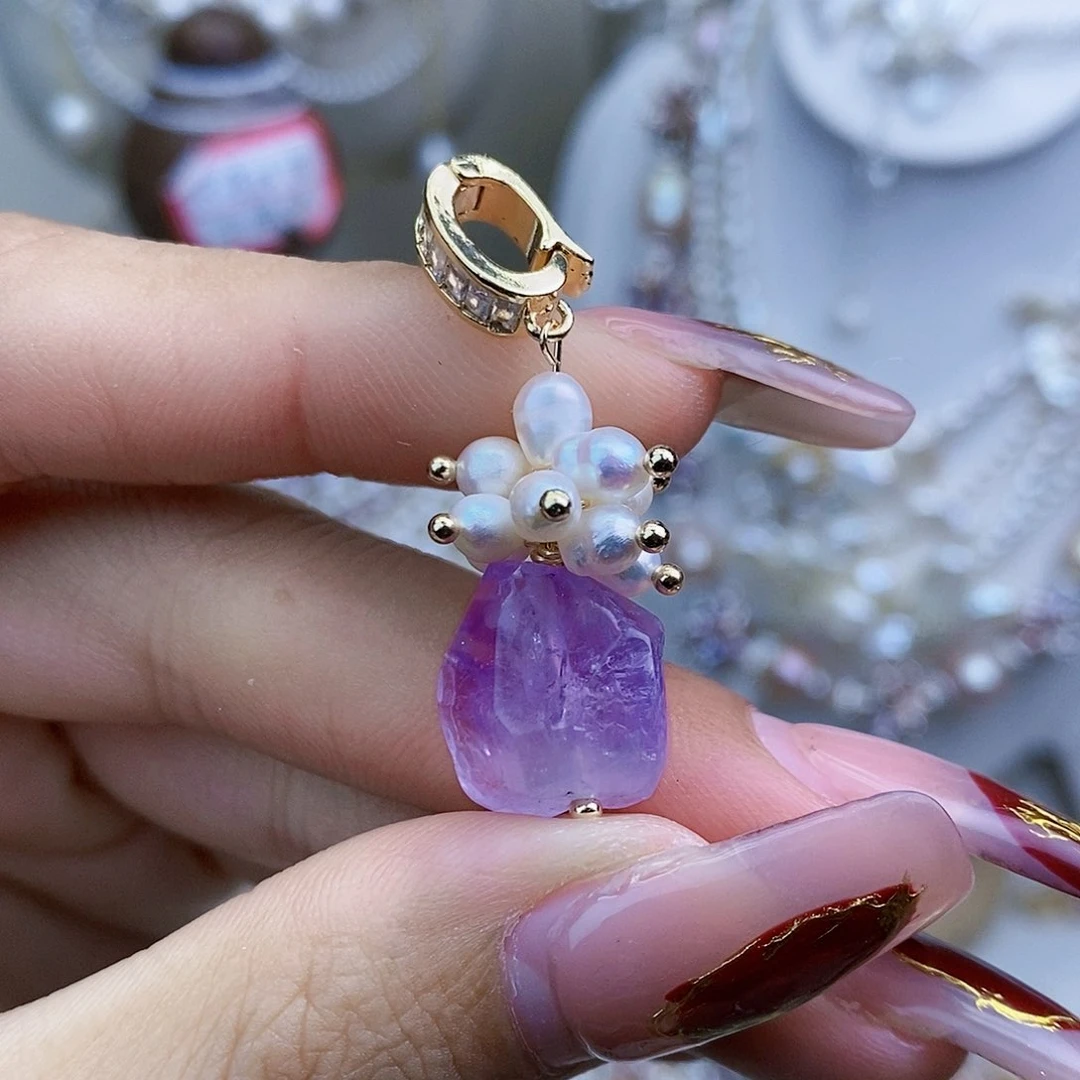 淡水珍珠颈饰银S925镶嵌