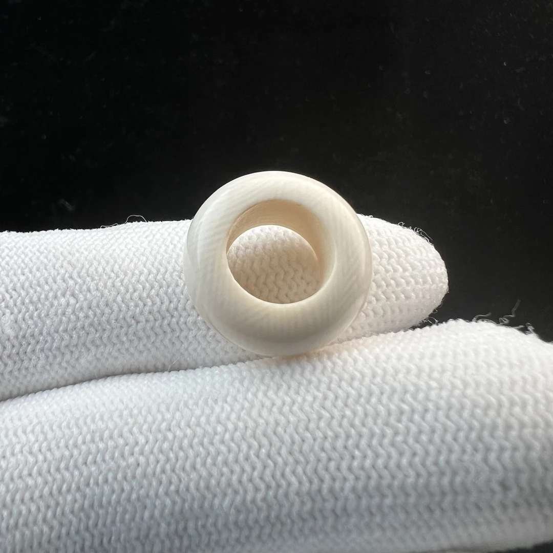 J4442天然猛犸牙跑环戒指内径9.8mm支持鉴定 假一罚四