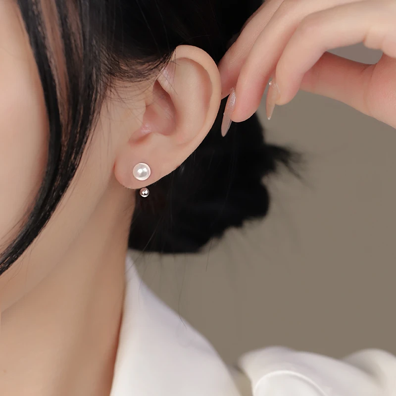 足银耳饰 耳钩C型耳环女款2024新款法式爆款耳钉小众气质轻奢耳饰