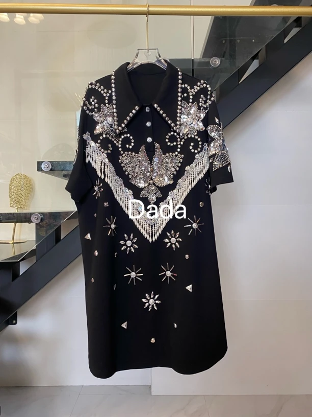 Dada设计款新款重工个性款休闲时尚百搭洋气宽松T恤C13320