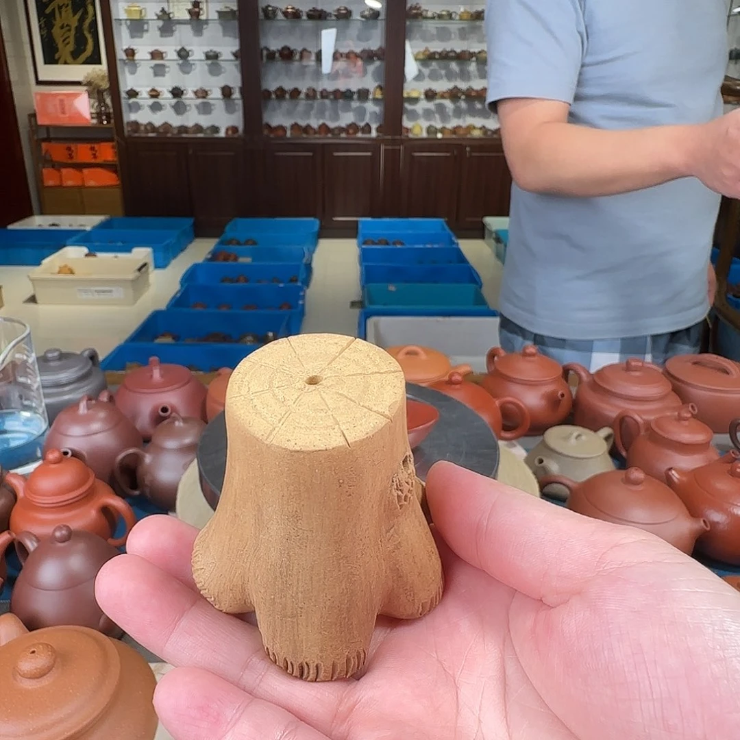 茶壶紫砂树桩盖置