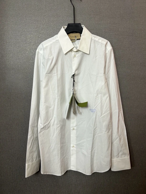 99新 GUCCI/古驰 白色衬衫