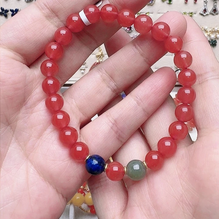 南红玛瑙手链未镶嵌手链A62