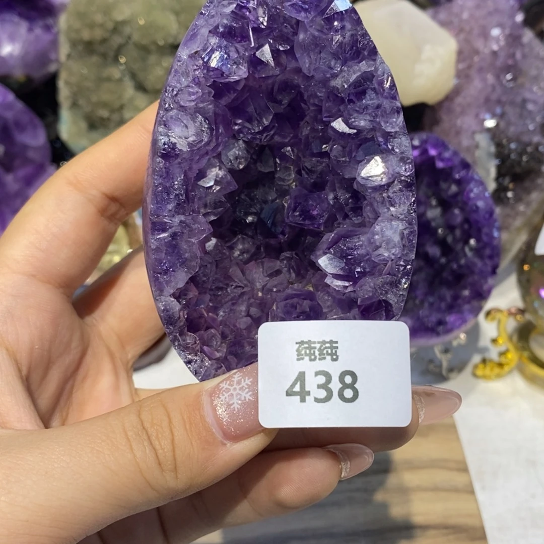 大型摆件（非配饰）紫晶未镶嵌全抛紫牙龙蛋