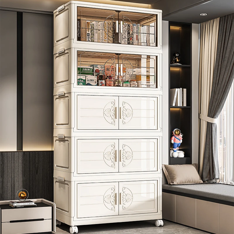 【55面宽4层】居家好物家用可折叠收纳柜客厅玩具杂物整理柜衣柜HQ0