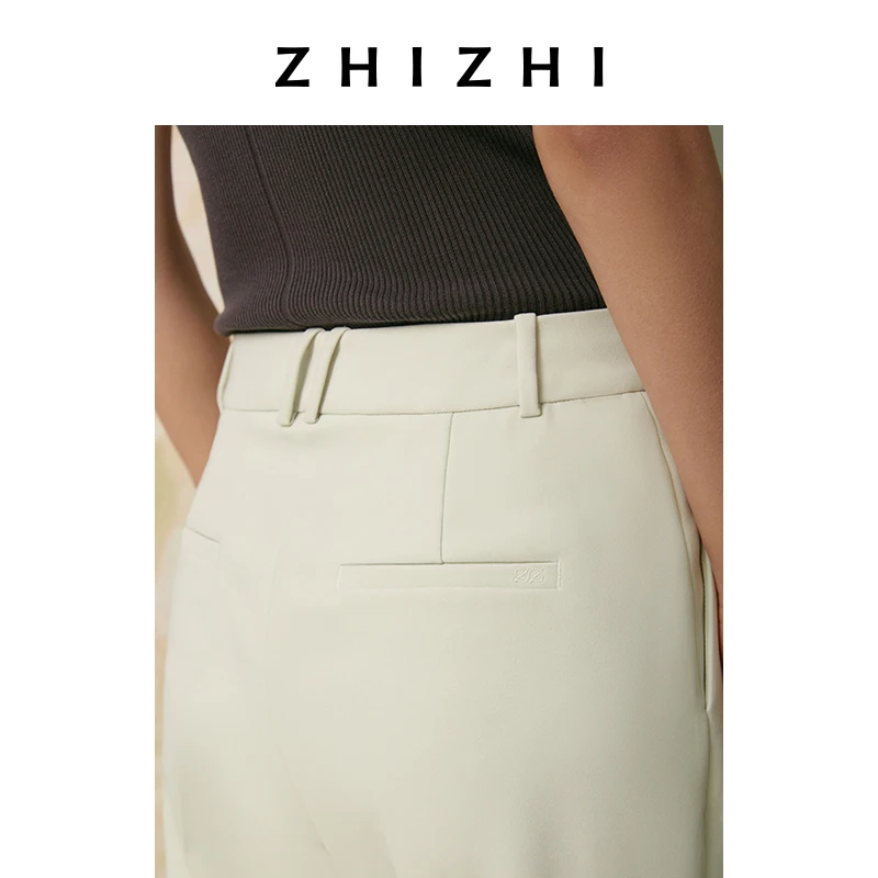 致知 亭燕令 微喇通勤长裤女2025春季新款百搭显瘦ZZ2ESWK9019