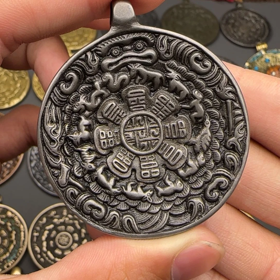 老天铁九宫牌吊坠喜欢的来