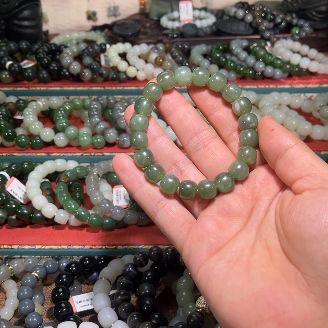 和田玉未镶嵌手链