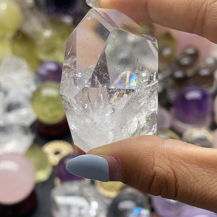 水晶珠宝半成品未镶嵌12白水晶随形