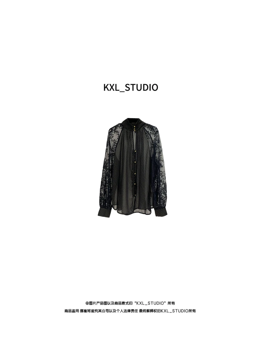 KXL-STUDIO 25SS｜朦胧花镜·蕾丝衬衫4414