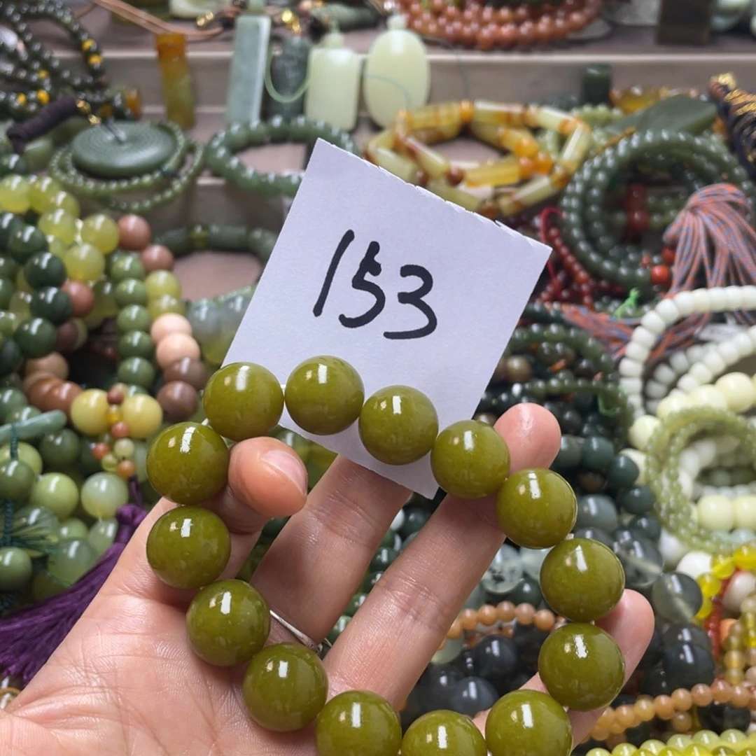 未镶嵌蛇纹石玉手链