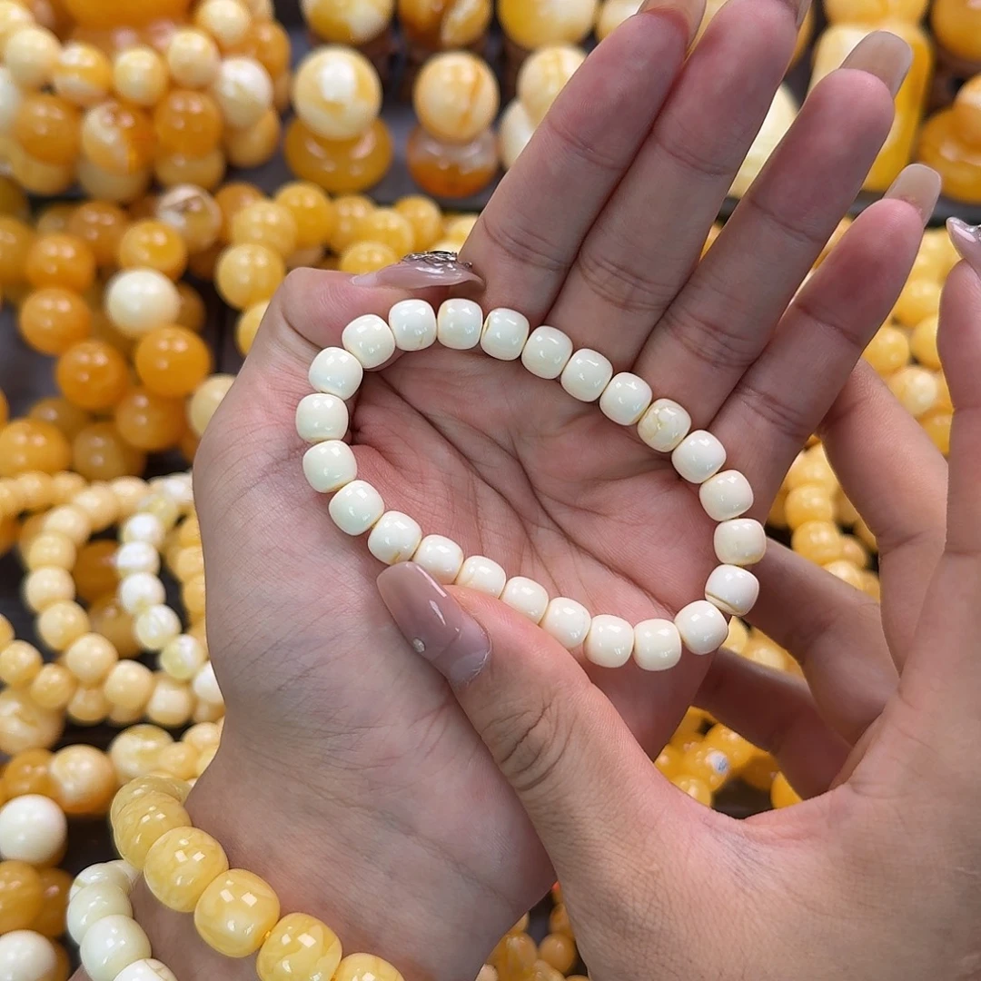 蜜蜡未镶嵌珠宝奇石同料9mm