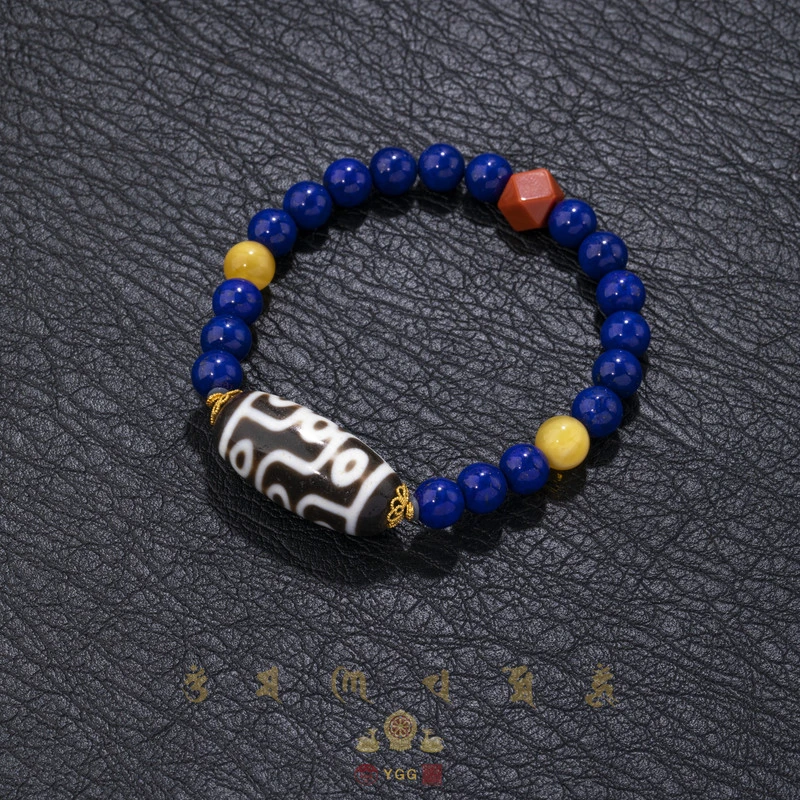 员格格/18K金/青金石手串/九眼/FWVJZ202（多样性发）
