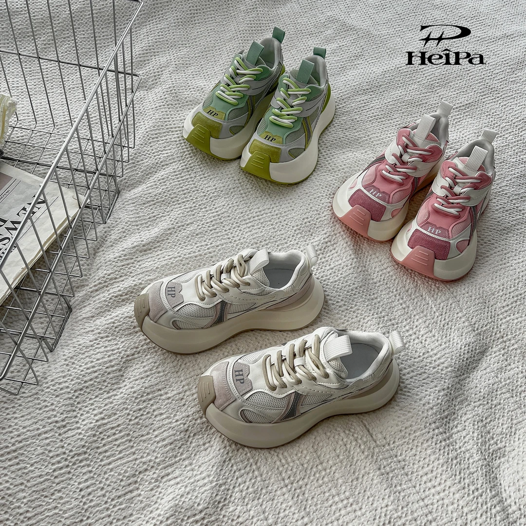【HeiPa】安暖家ins潮走秀厚底休闲老爹鞋运动百搭