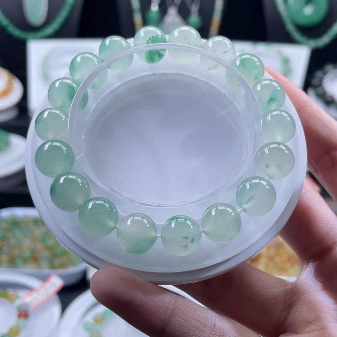 石英质玉（非洲翠）未镶嵌手串