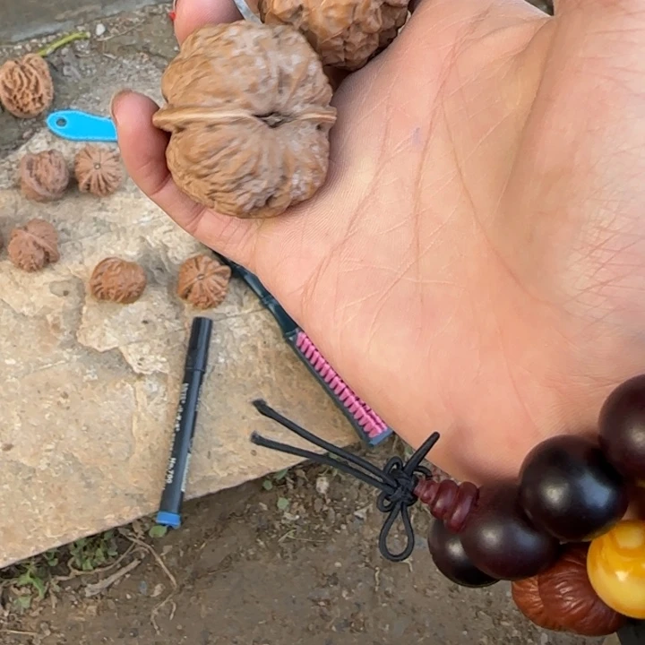 山***理把件文玩核桃蛤蟆头