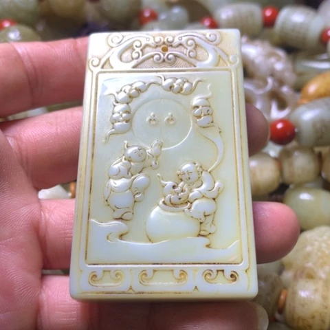 未镶嵌和田玉挂件不**茶
