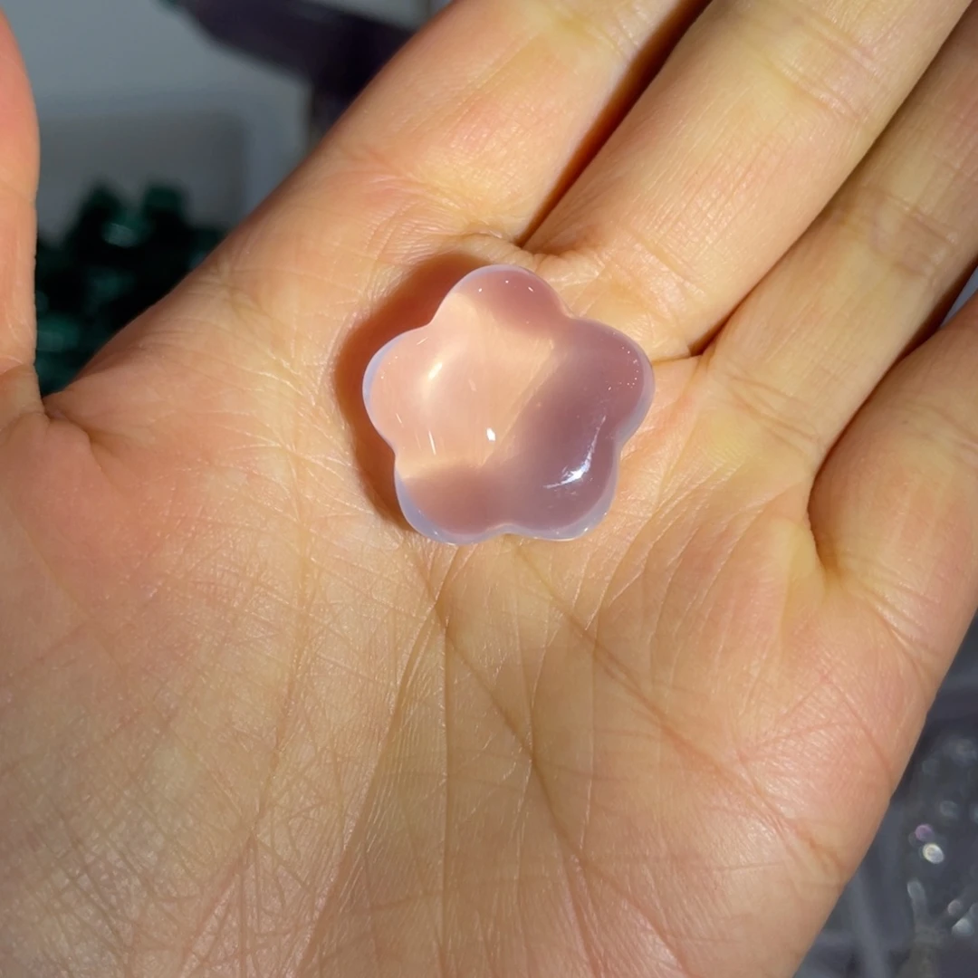 水晶星星吊坠未镶嵌莫桑粉