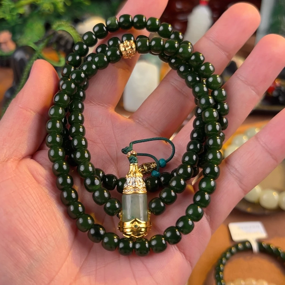 和田玉未镶嵌手链