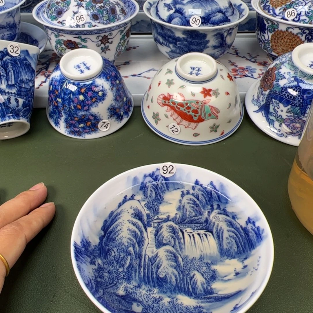 陶瓷景德镇纯手工纯手绘茶具木木92