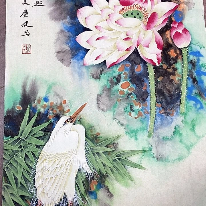 手绘国画作品999