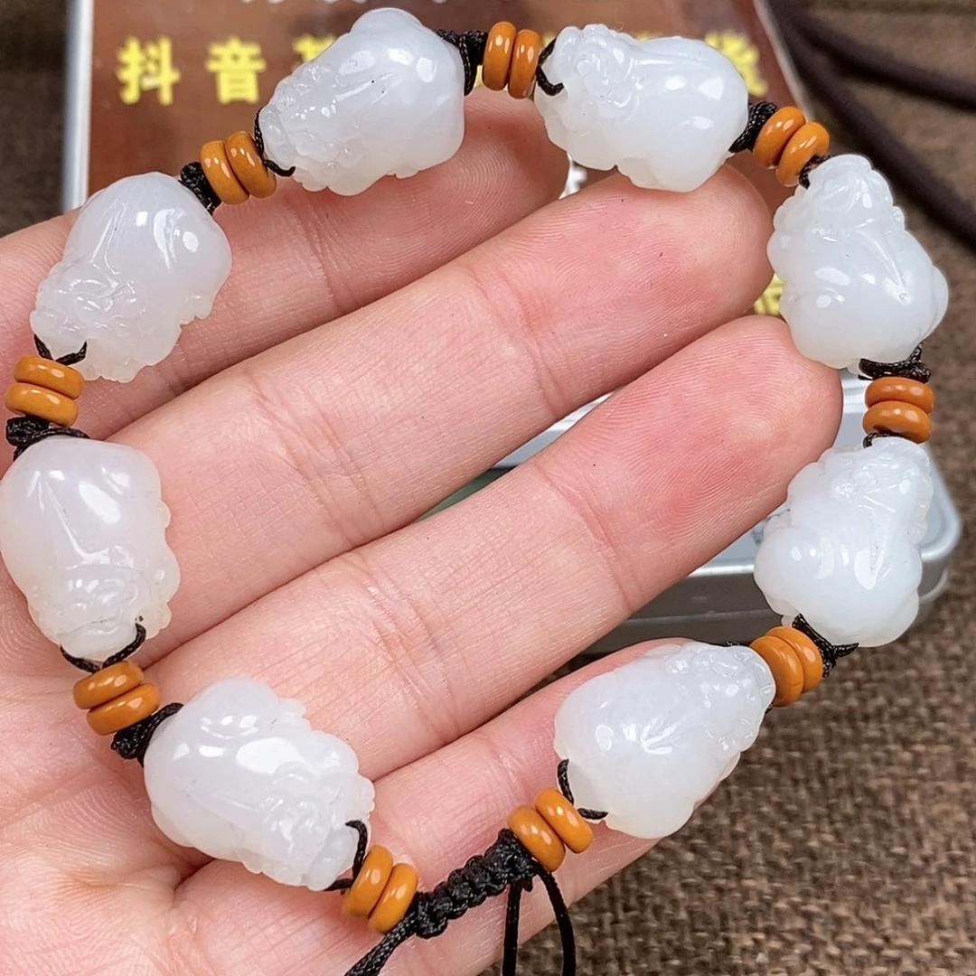 和田玉颈饰未镶嵌老*