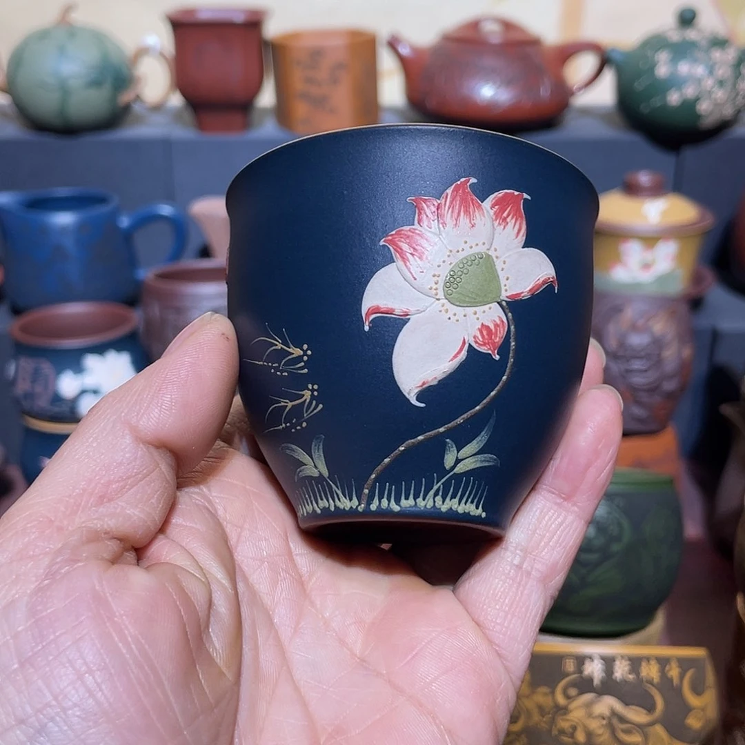 原矿紫砂手工主人杯