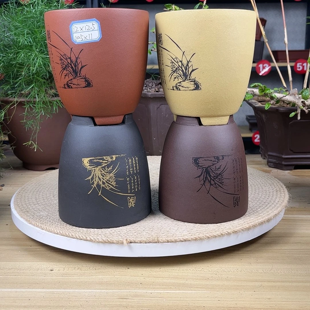 紫砂花盆紫砂花盆