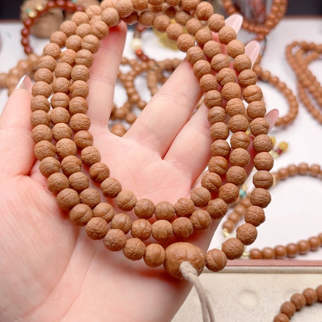 猴头核桃手串猴头雕刻凤眼