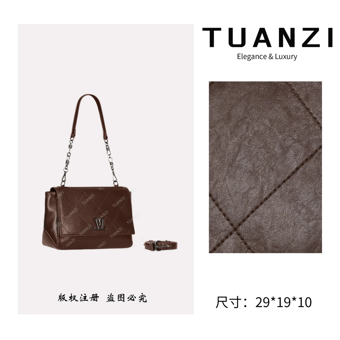 TUANZI『高端玩家』秋冬新款原创设计腋下包 GQ-9001-咖啡