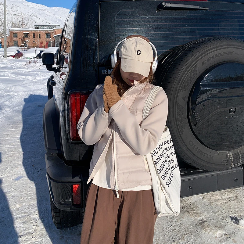 韩版轻薄款服女2025新款立领秋冬时尚简约韩系棉衣夹克外套上衣