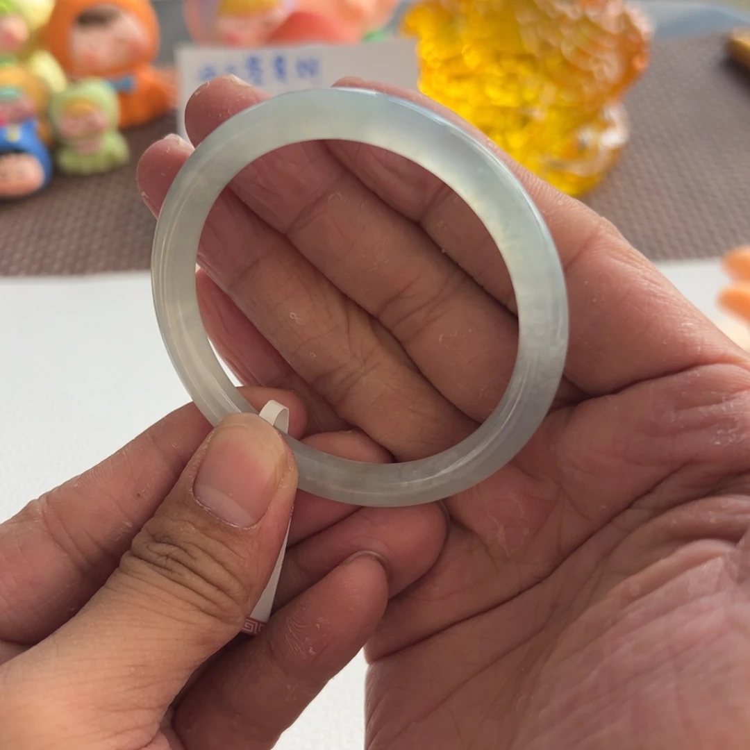 翡翠未镶嵌手镯10号 51