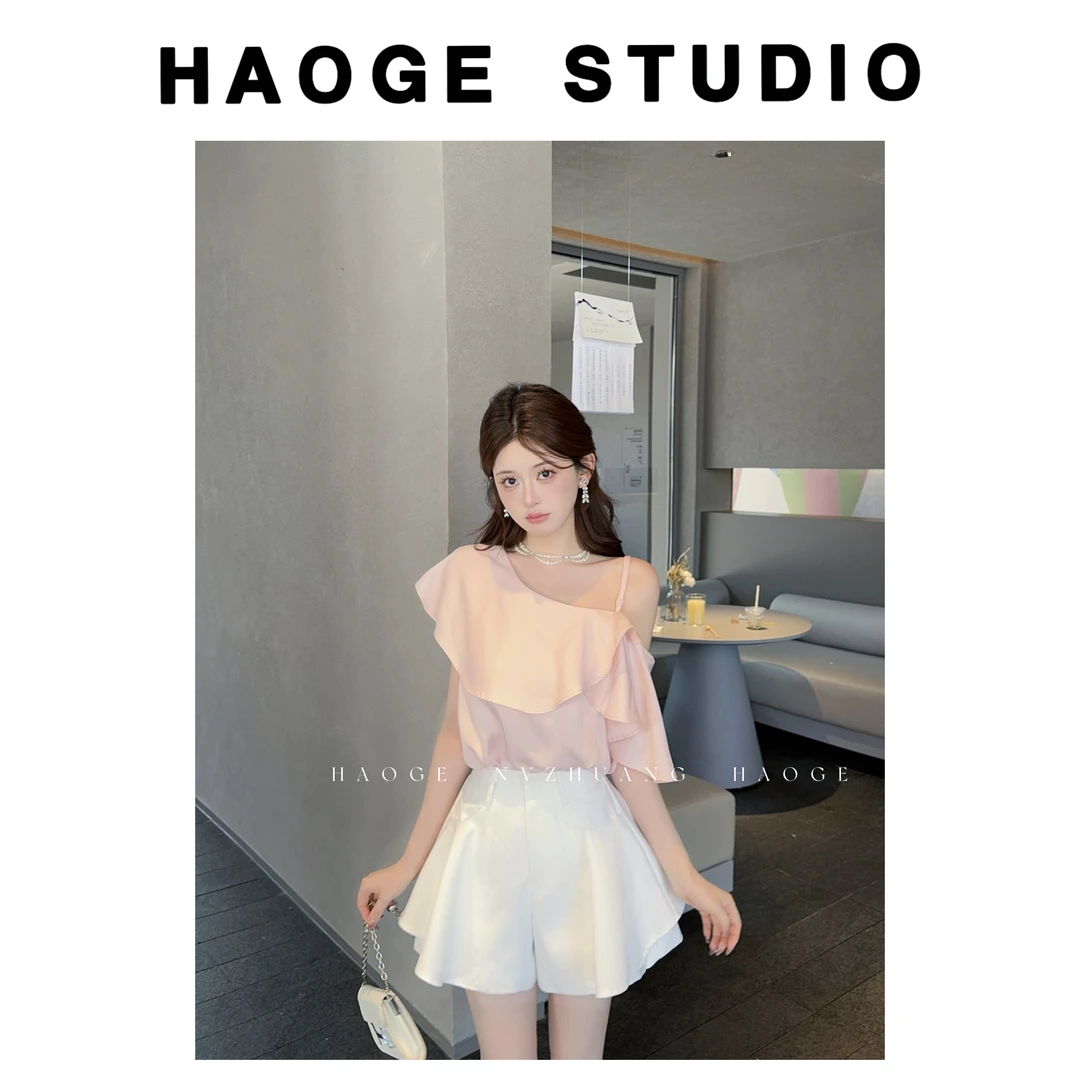 浩哥严选●休闲短裤预X5XXK9357A显瘦时尚夏季减龄设计感短款小众