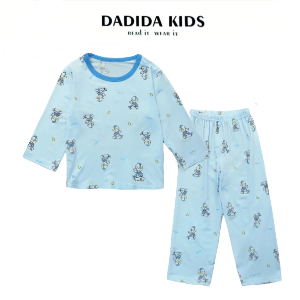 dadida/嗒嘀嗒夏季儿童圆领七分袖轻薄凉感家居服套装705200025XY