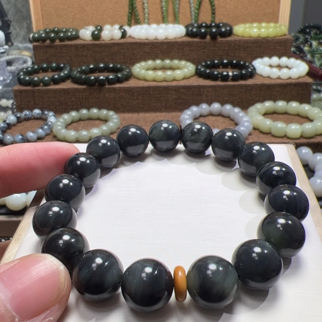 和田玉未镶嵌手链