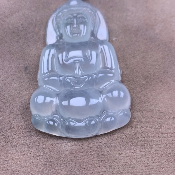 翡翠18K金镶嵌颈饰缅甸翡翠A货